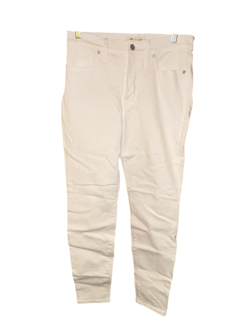 Madewell White High Rise Skinny Jeans Stretch Denim Size 28‎ NWT Minimalist